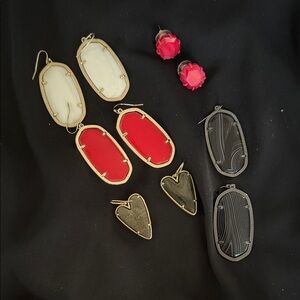 Elegant Multi-Color Earrings Set